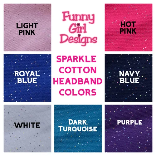 Miniatura 4 de Funny Girl Designs Personalizado Monograma Bordado Voleibol Parche Algodón Elástico Diadema