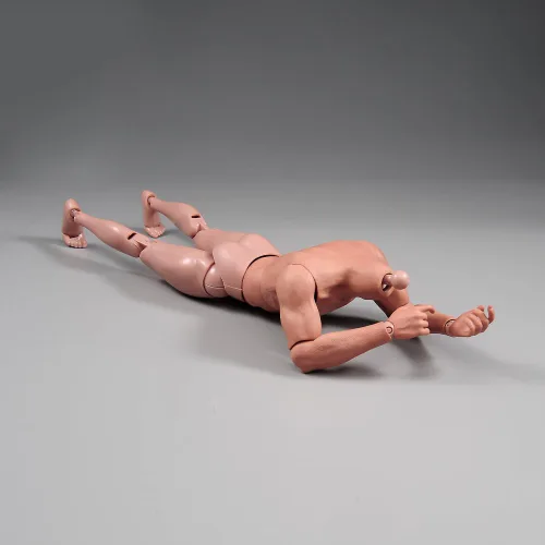 Miniatura 7 de Cuerpo masculino de escala 1/6, figura desnuda muscular flexible de 12 pulgadas, modelo de cabeza esculpida para colección de juguetes calientes