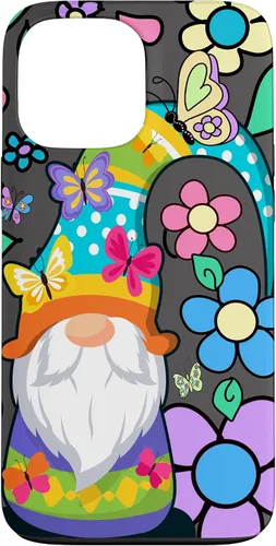 Miniatura 24 de Floral Daisy Flower Pattern with Butterflies Funny Gnome Case for iPhone 17