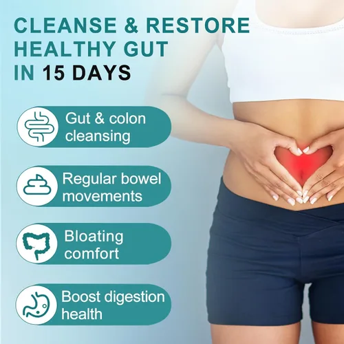 Miniatura 2 de Limpieza de 15 días, apoyo intestinal y colon, desintoxicación avanzada de limpieza intestinal de 15 días para mujeres y hombres con Senna, cáscara