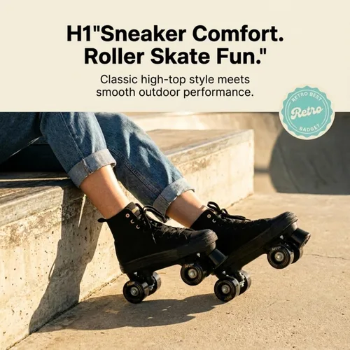 Miniatura 8 de Lenexa MVP 2.0 - Patines de ruedas para niños y adultos Zapatos de patinaje para hombres y mujeres Zapatos deportivos altos de patines