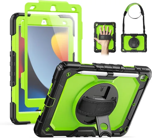 Miniatura 22 de SEYMAC Funda para iPad de 9ª/8ª/7ª Generación Estuche 10.2" 2021-2019, Funda Protectora de Cuerpo Completo Resistente a Prueba de Golpes de Servicio