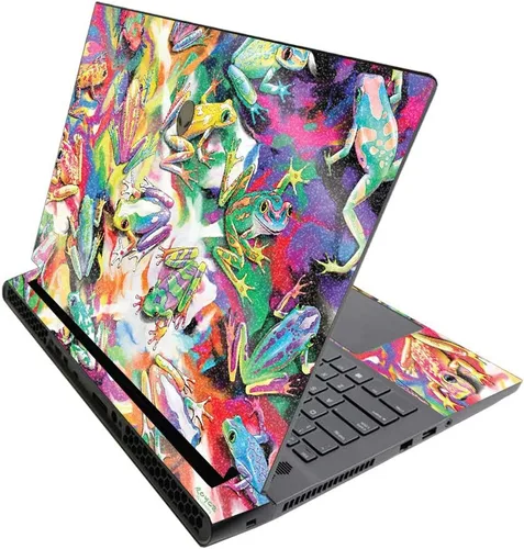 Miniatura 103 de MightySkins - Skin brillante con purpurina para Alienware M17 R3 (2020) y M17 R4 (2021) - Diversión de los años 90 Acabado duradero con purpurina