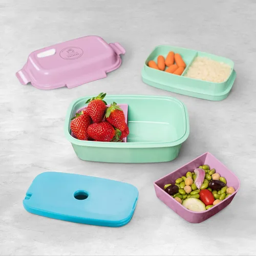 Miniatura 4 de Ultimate Bento Box - Lonchera para niños y adultos con bolsa de hielo extraíble, a prueba de fugas, contenedor de alimentos con múltiples verde