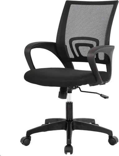 PayLessHere Silla de oficina para casa, silla de escritorio para computadora, ergonómica, con soporte lumbar ajustable, apoyabrazos, ejecutiva, con