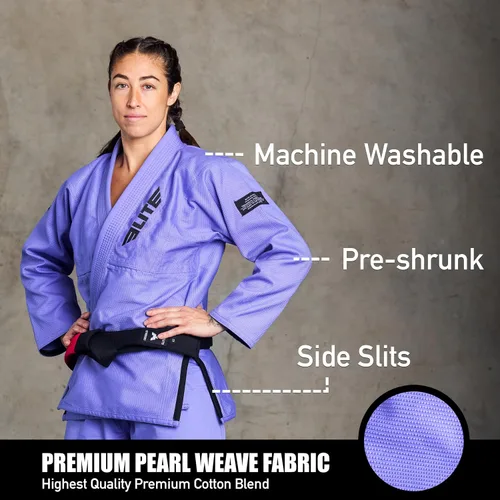 Miniatura 2 de Elite Sports Ultra ligero BJJ GI para mujer - IBJJF Jiu-Jitsu GI para niñas y mujeres (consulte la guía especial de tallas)