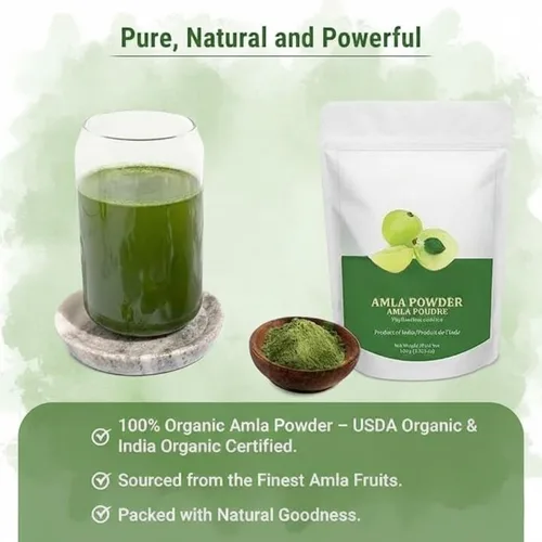 Miniatura 2 de Amla Powder 200g 100% Pure & Natural Indian Gooseberry Rich in Vitamin C Promotes Hair Growth, Skin Care & Scalp Treatment No Preservatives