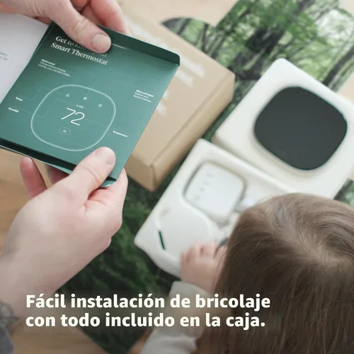Miniatura 14 de ecobee Termostato inteligente mejorado, termostato Wifi programable, funciona con Siri, Alexa, Google Assistant, certificado Energy Star, hogar