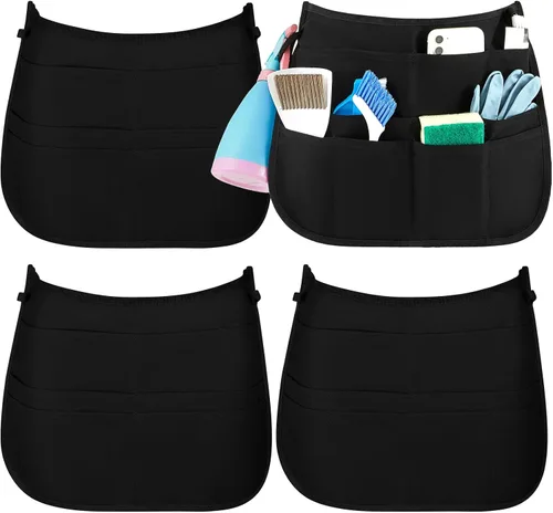 Miniatura 9 de Panitay 9 Pocket Professional Cleaning Apron for Housekeeping with Adjustable Belt Waitress Server Apron for Adults