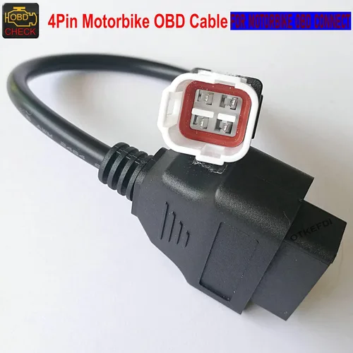 Miniatura 4 de Cable de diagnóstico CANBUS de la motocicleta 4pin OBD para la motocicleta de Yama