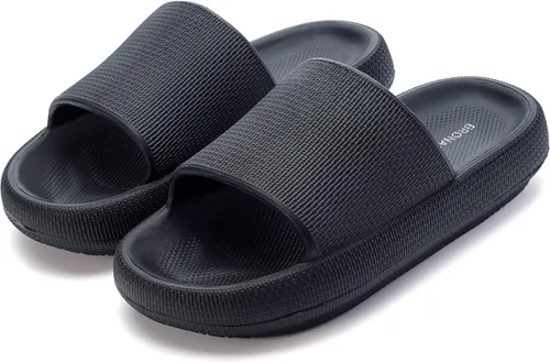 Miniatura 6 de BRONAX Pillow Slippers for Women and Men House Slides Shower Sandals Cushioned Thick Sole