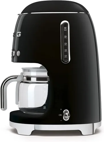Miniatura 4 de Smeg Paquete de cafetera de goteo retro y tostador de 2 rebanadas (negro)