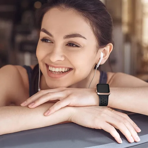 Miniatura 3 de Lerobo - Bandas deportivas compatibles con Apple Watch Band de 40 mm, 41 mm, 38 mm y 42 mm para Series 11, 10 para mujeres y hombres, suaves bandas