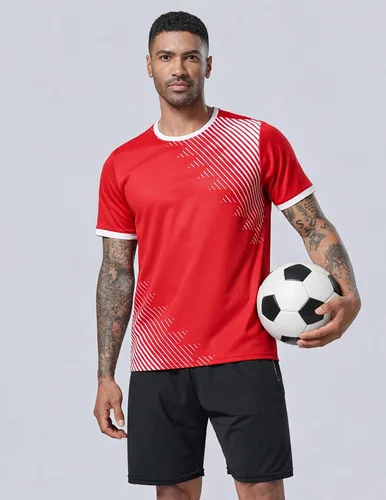 Miniatura 2 de Paquete de 5 camisetas de manga corta para hombre con cuello redondo y de secado rápido Camisetas atléticas para correr, entrenar en el gimnasio
