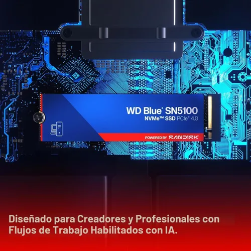 Miniatura 2 de WD Blue SN5100 SSD NVMe de 1 TB - M.2 2280, PCIe Gen 4.0, unidad interna de estado sólido - Velocidades de lectura de hasta 7,100 MB/s