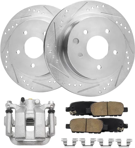 Miniatura 25 de Detroit Axle - Rotores de freno para Ford Mustang 2015, 2016, 2017, 2018, 2019, 2020, 2021, 2022, 2023, repuesto de rotores de freno de disco