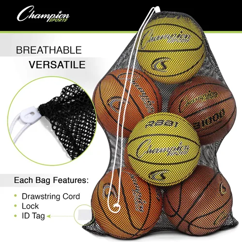 Miniatura 3 de Champion Sports Equipment Bag, Mesh, 24" X 36
