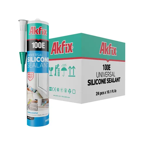 Miniatura 11 de Akfix 100E RTV Masilla de Silicona Transparente (12x10.1 fl.oz.)- Sellador de Silicona 100% Impermeable para Cocina y Baño, Ducha, Ventana y Puerta