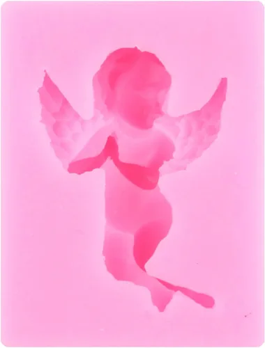 Miniatura 6 de Angel Baby - Moldes de silicona para decoración de pasteles, decoración de cupcakes, pasta de chicle de chocolate, juego de 4 Estilo a