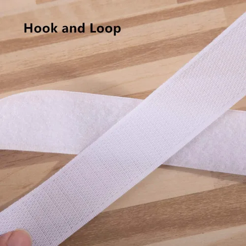 Miniatura 2 de Cinta de gancho y bucle para coser de 3/4 pulgadas de ancho, parte trasera adhesiva no adhesiva, cinta de sujeción de tela de nailon, cinta