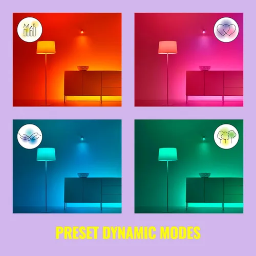 Miniatura 8 de WiZ Connected Hero v2 - Lámpara de mesa portátil inteligente, habilitada para WiFi, 16 millones de colores, compatible con Alexa y Google Home