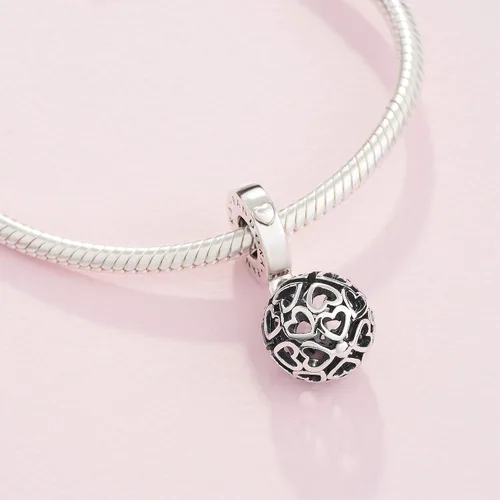 Miniatura 4 de PANDORA Jewelry Harmonius Hearts - Dije de plata de ley Metal no aplica
