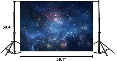 Miniatura 7 de AOFOTO Telón de fondo de nebulosa fantástica de 5 x 3 pies, cielo estrellado aeroespacial, fotografía, universo, galaxia, cosmos, espacio exterior