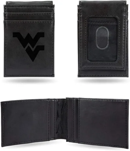 Miniatura 118 de Cartera de bolsillo frontal grabada con láser NCAA - Compacta/Cómoda/Delgada