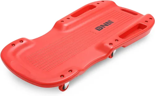 Miniatura 10 de DNA Motoring 38 pulgadas de plástico de perfil bajo con ruedas para garaje con bolsillos laterales y 6 ruedas, azul, TOOLS-00391