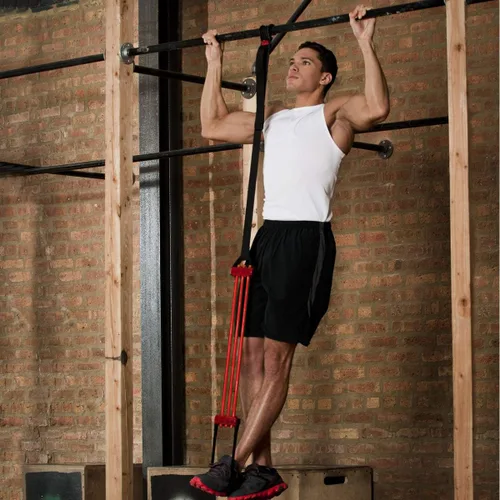 Miniatura 4 de Sistema de asistencia Lifeline Pull Up Revolution para mejorar la fuerza de brazos, hombros y pecho con dominadas asistidas y dominadas, 3 x 10 x