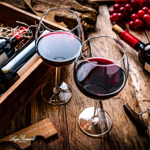 Miniatura 3 de Luigi Bormioli Crescendo Bourgogne - Juego de 4 copas de vino tinto de 22.25 onzas con forma de cuenco curvado para tintos de cuerpo completo
