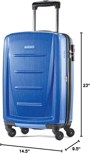 Miniatura 39 de Samsonite Winfield 2 Equipaje rígido con ruedas giratorias, Azul profundo, Juego de 3 piezas (20/24/28)