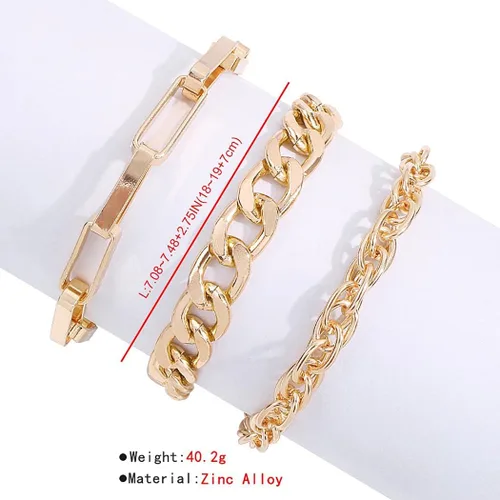 Miniatura 7 de Zeelina Pulsera de gargantilla chapada en oro con clip de cadena apilable ajustable para mujeres y niñas