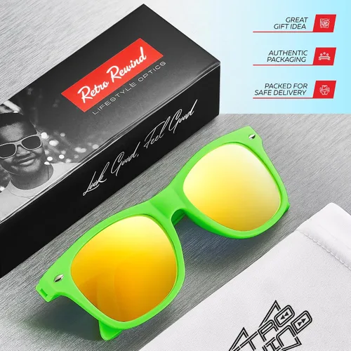 Miniatura 232 de Retro Rewind Lentes de sol para niños y niñas de 3 a 12 años, inastillables, UV400, lentes de sol para niños pequeños