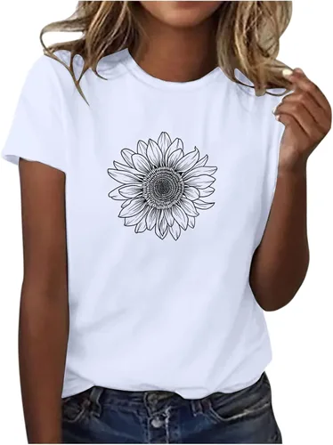 Miniatura 5 de Camiseta con estampado de animales para mujer, camiseta de libélula divertida, linda camiseta de manga corta, blusa de primavera 2023, camisas
