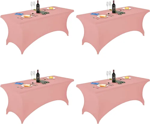 Miniatura 57 de FORLIFE - Funda de mesa de elastano, mantel ajustado de 4 pies para mesas rectangulares, funda elástica para patio, universal para bodas, banquetes