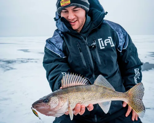 Miniatura 2 de Northland - Cuchara de sonajero de pesca en hielo, varios tamaños y colores para lucioperca, perca, panfish y trucha