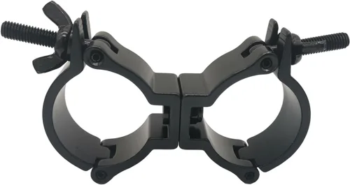 Miniatura 6 de 1.88-2 pulgadas braguero de iluminación doble giratorio acoplador DJ abrazaderas de luz aleación de aluminio resistente 220 libras para tubería