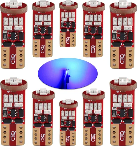 Miniatura 9 de 10 bombillas LED 194 168 W5W LL 2825 2827 175, licencia verde, mapa interior, cúpula, cortesía, luces de puerta paso 161 2821 12V Super Bright T10