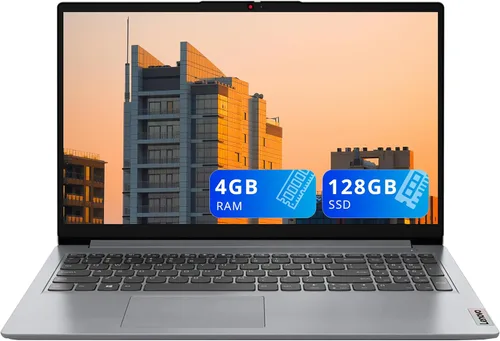Lenovo IdeaPad - Laptop HD de 15.6 pulgadas, AMD Athlon Silver 7120U, 4 GB de RAM, SSD de 128 GB, AMD Radeon 610M, teclado numérico, batería de