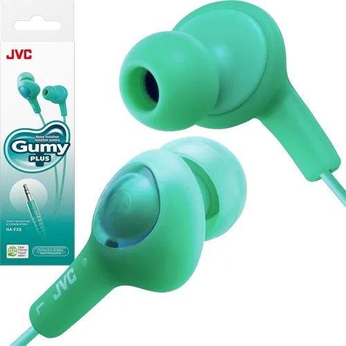 Miniatura 13 de JVC HAFX5A Gummy Plus audífonos con aislación de sonido, peppermint blue Blanco Coconut