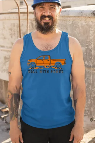 Miniatura 38 de Tee Hunt Camisetas gráficas y camisetas sin mangas para hombre Roll with Power Pickup Truck