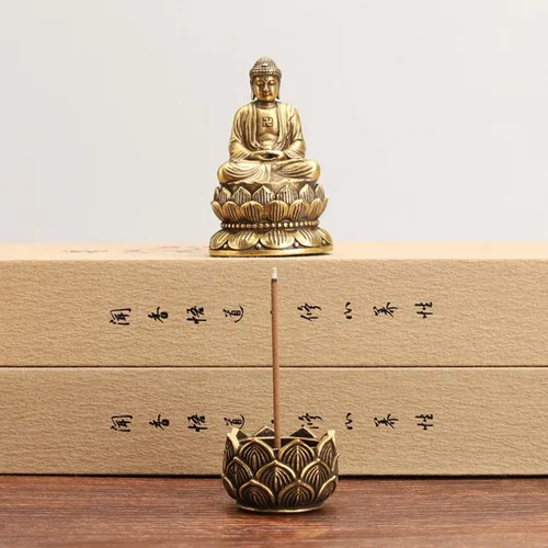 Miniatura 6 de Soporte de incienso de loto,Quemador de cono de olor pequeño,Mini regalo de decoración de flor de loto de estilo asiático 1 Lotus