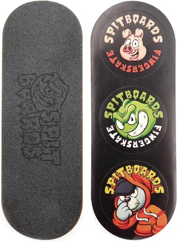 Miniatura 6 de SPITBOARDS® Tabla de Diapasón de 34 mm - Madera Real (5 Capas) Forma Clásica de Popsicle Street - Tamaño: 34 x 96 mm - Tabla Gráfica Única