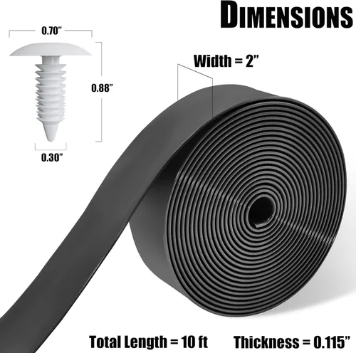 Miniatura 3 de Kit de correas de vinilo Lumpro para reparación de sillas de patio de 2 pulgadas de ancho, 10 pies de largo, correas de repuesto + 10 remaches