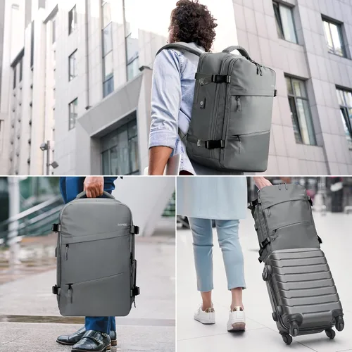 Miniatura 6 de HOMIEE Bolsa de Mano, Mochila de Viaje Grande Aprobada para Vuelos Bolsa para Artículos Personales, Mochila Diaria Impermeable para Equipaje Ligera