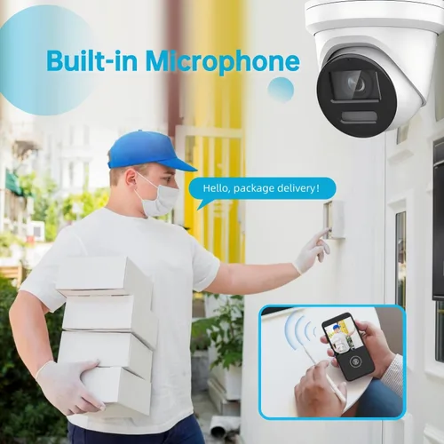 Miniatura 5 de DS-2CD2387G2-LU Cámara IP Hik 8MP Color-VU de 0.157 in, cámara de red de torreta 4K PoE para interiores y exteriores con detección