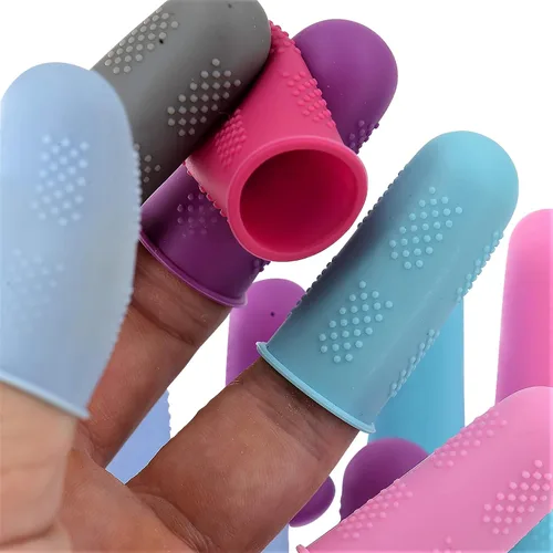 Miniatura 2 de Protectores de dedos [serie Flex – paquete de 18 unidades] Fundas de silicona antiadherentes para dedos