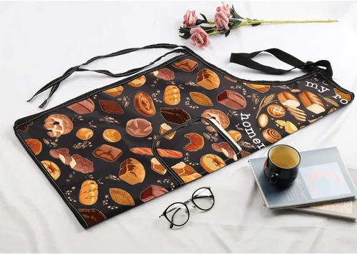 Miniatura 7 de MBMSO Delantales para hornear panadería, regalos para panadería, delantal para hacer pan, My Rolls are Delantal hecho en casa con bolsillos, regalo