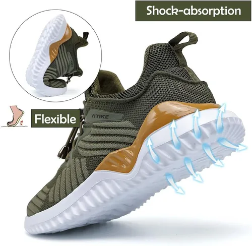 Miniatura 4 de JMFCHI Zapatillas Deportivas de Malla Tejida para Niños y Niñas, Zapatos Deportivos Transpirables y Ligeros para Correr para Niños, Zapatos